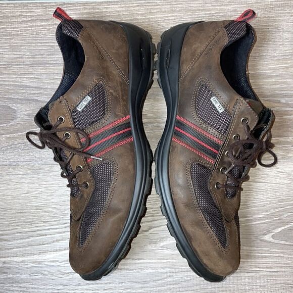 Ecco Gore-Tex Women’s Size 11-11.5/EU 42 Espresso Brown Leather Walking Shoe - Picture 11 of 14